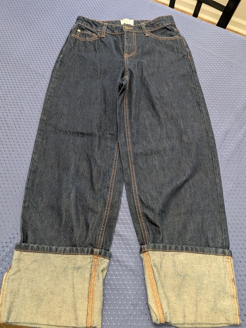 Kate Spade Women's Relaxed Dark Blue Cuffed Jeans